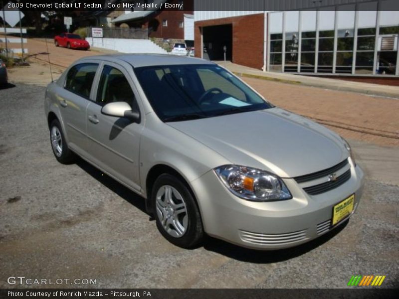 Gold Mist Metallic / Ebony 2009 Chevrolet Cobalt LT Sedan