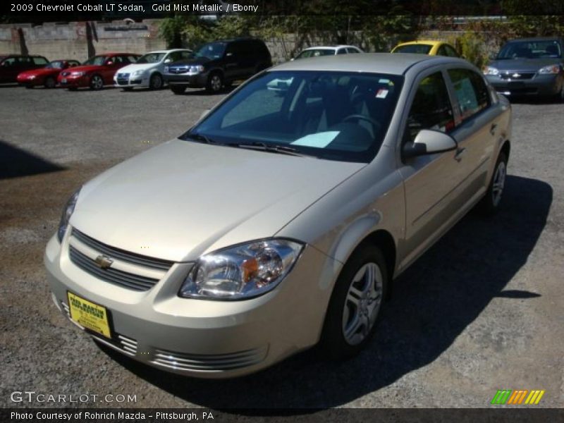 Gold Mist Metallic / Ebony 2009 Chevrolet Cobalt LT Sedan
