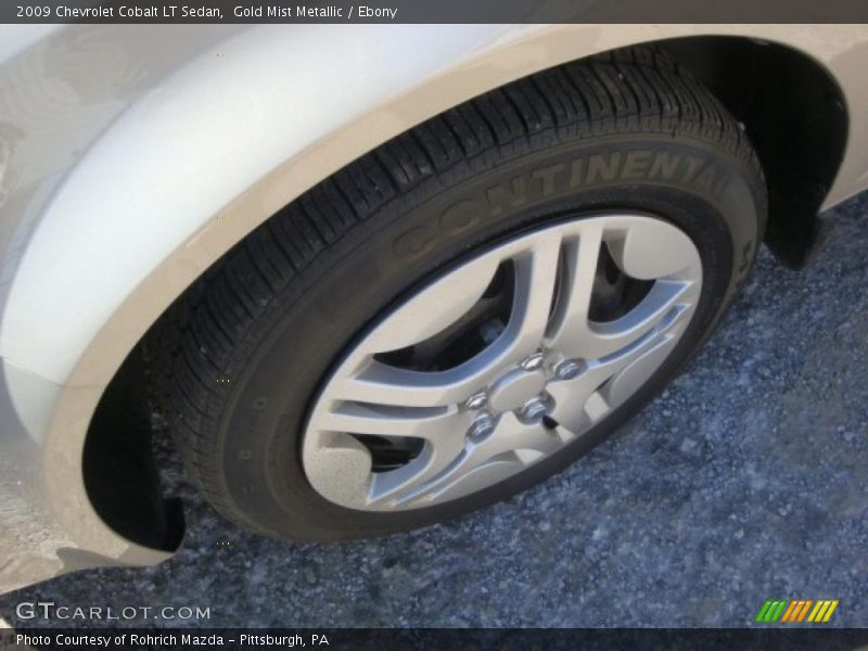 Gold Mist Metallic / Ebony 2009 Chevrolet Cobalt LT Sedan