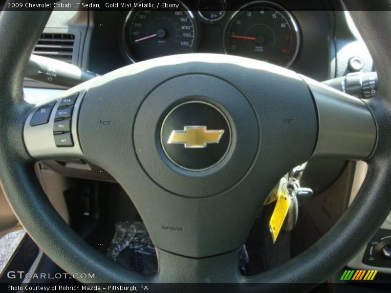 Gold Mist Metallic / Ebony 2009 Chevrolet Cobalt LT Sedan