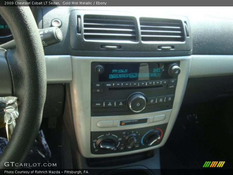 Gold Mist Metallic / Ebony 2009 Chevrolet Cobalt LT Sedan