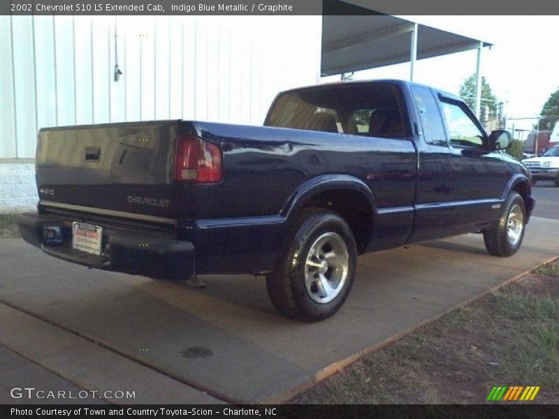 Indigo Blue Metallic / Graphite 2002 Chevrolet S10 LS Extended Cab