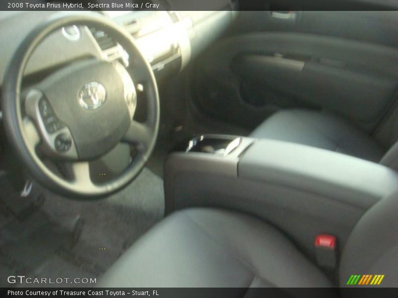 Spectra Blue Mica / Gray 2008 Toyota Prius Hybrid