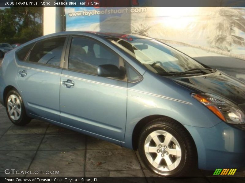 Seaside Blue Pearl / Gray 2008 Toyota Prius Hybrid