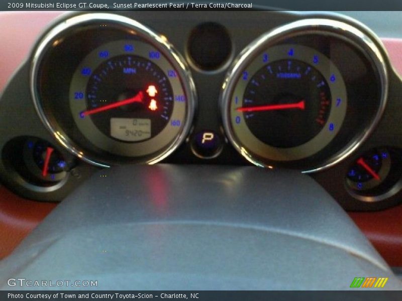 Sunset Pearlescent Pearl / Terra Cotta/Charcoal 2009 Mitsubishi Eclipse GT Coupe