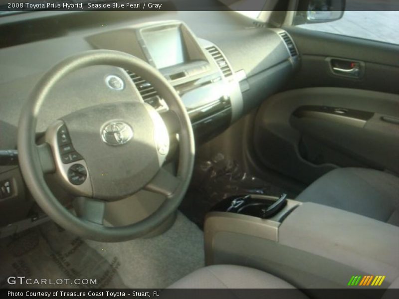Seaside Blue Pearl / Gray 2008 Toyota Prius Hybrid