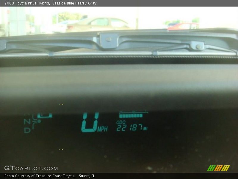 Seaside Blue Pearl / Gray 2008 Toyota Prius Hybrid