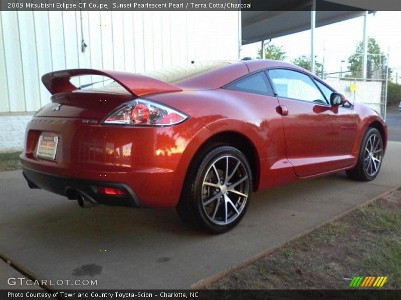 Sunset Pearlescent Pearl / Terra Cotta/Charcoal 2009 Mitsubishi Eclipse GT Coupe