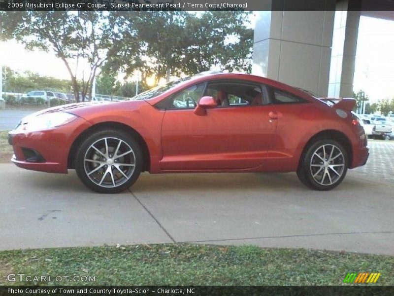 Sunset Pearlescent Pearl / Terra Cotta/Charcoal 2009 Mitsubishi Eclipse GT Coupe