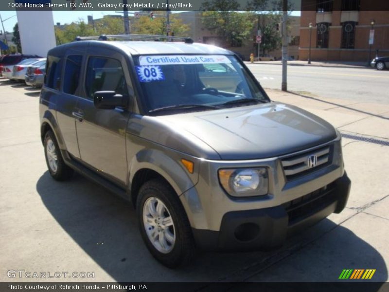 Galaxy Gray Metallic / Gray/Black 2008 Honda Element EX AWD