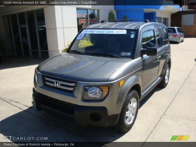 Galaxy Gray Metallic / Gray/Black 2008 Honda Element EX AWD