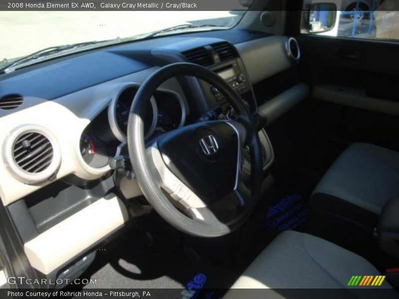Galaxy Gray Metallic / Gray/Black 2008 Honda Element EX AWD
