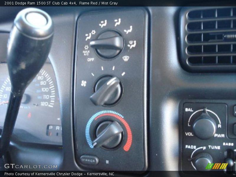 Flame Red / Mist Gray 2001 Dodge Ram 1500 ST Club Cab 4x4
