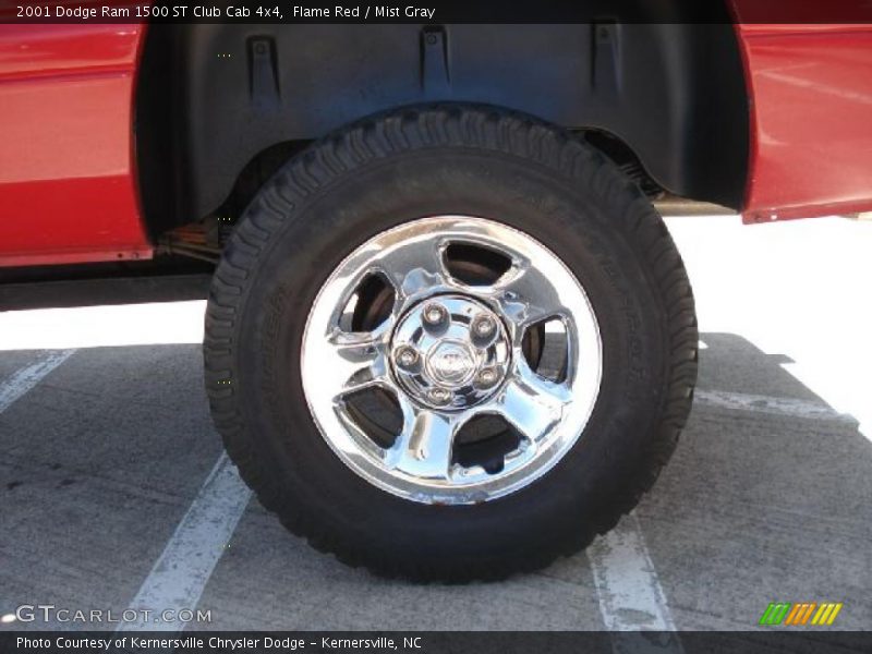 Flame Red / Mist Gray 2001 Dodge Ram 1500 ST Club Cab 4x4