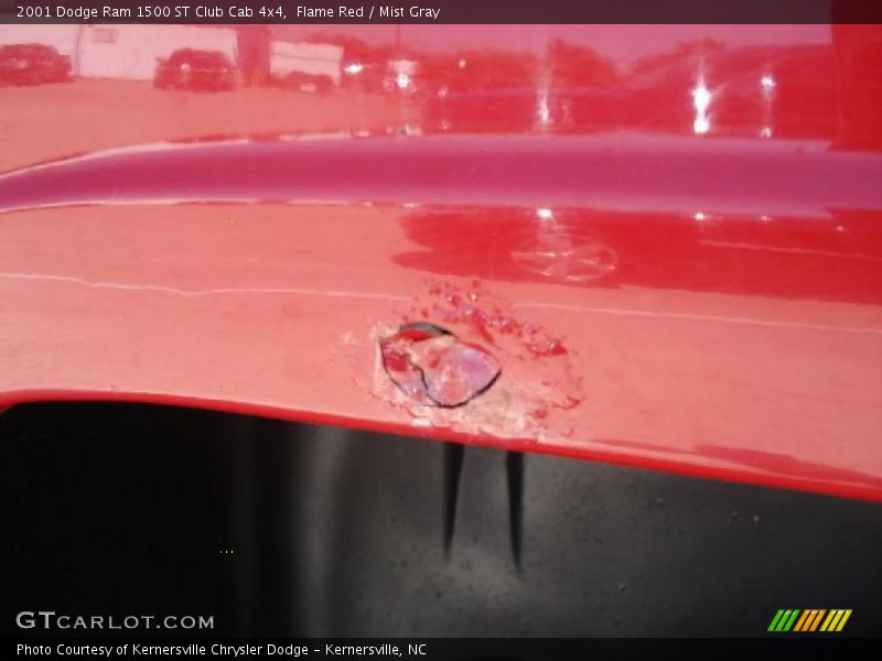 Flame Red / Mist Gray 2001 Dodge Ram 1500 ST Club Cab 4x4