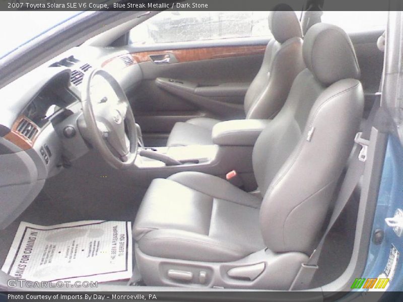 Blue Streak Metallic / Dark Stone 2007 Toyota Solara SLE V6 Coupe