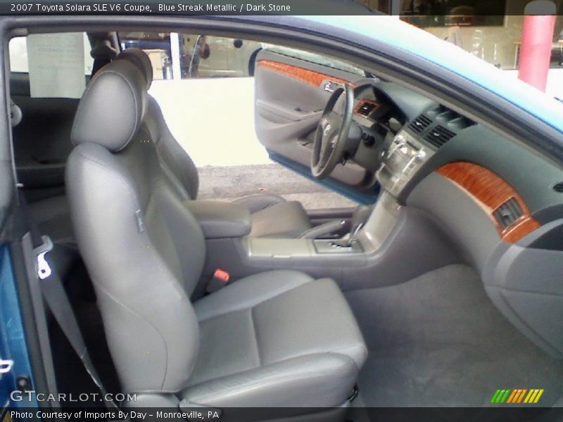 Blue Streak Metallic / Dark Stone 2007 Toyota Solara SLE V6 Coupe