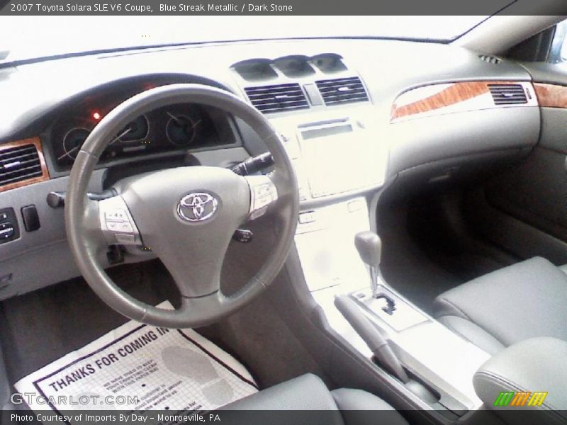 Blue Streak Metallic / Dark Stone 2007 Toyota Solara SLE V6 Coupe