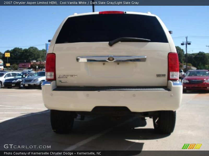 Cool Vanilla White / Dark Slate Gray/Light Slate Gray 2007 Chrysler Aspen Limited HEMI