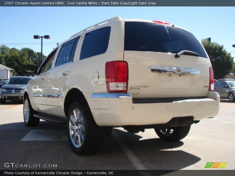 Cool Vanilla White / Dark Slate Gray/Light Slate Gray 2007 Chrysler Aspen Limited HEMI