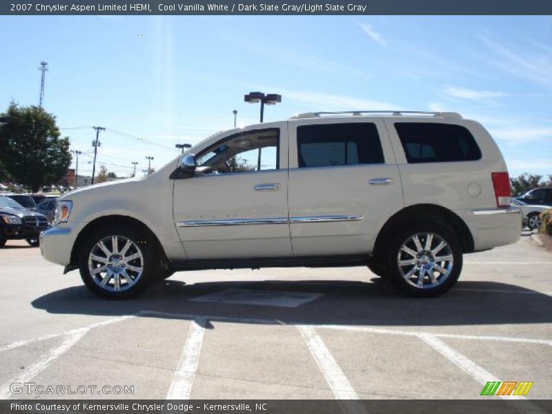 Cool Vanilla White / Dark Slate Gray/Light Slate Gray 2007 Chrysler Aspen Limited HEMI