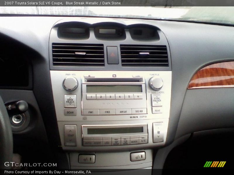 Blue Streak Metallic / Dark Stone 2007 Toyota Solara SLE V6 Coupe