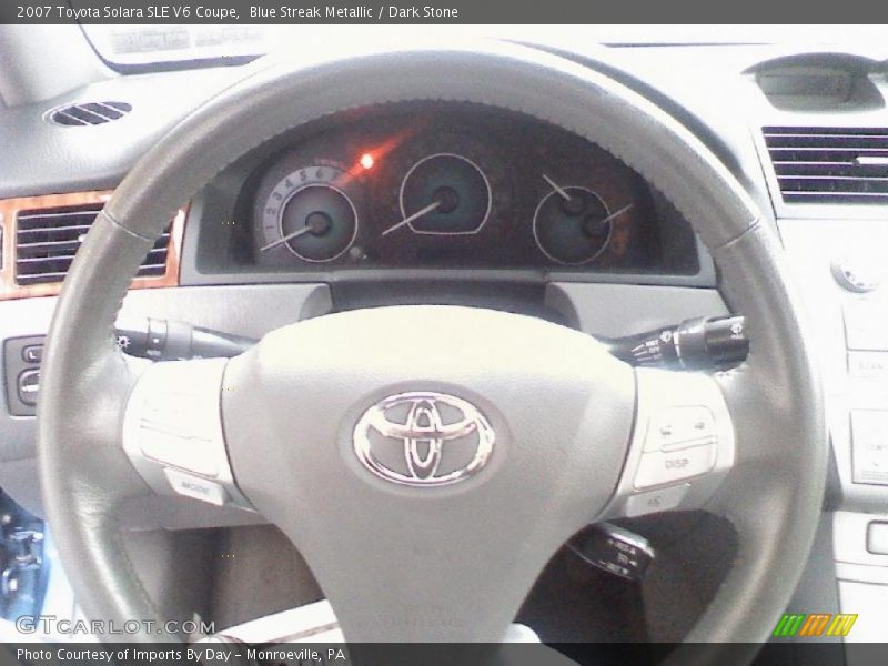 Blue Streak Metallic / Dark Stone 2007 Toyota Solara SLE V6 Coupe
