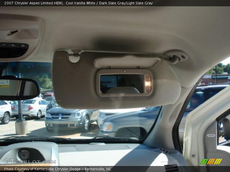 Cool Vanilla White / Dark Slate Gray/Light Slate Gray 2007 Chrysler Aspen Limited HEMI