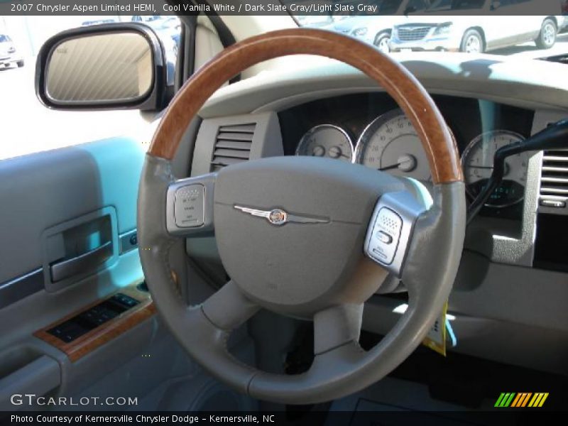 Cool Vanilla White / Dark Slate Gray/Light Slate Gray 2007 Chrysler Aspen Limited HEMI