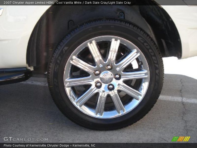 Cool Vanilla White / Dark Slate Gray/Light Slate Gray 2007 Chrysler Aspen Limited HEMI