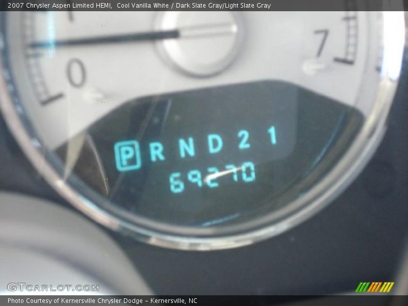 Cool Vanilla White / Dark Slate Gray/Light Slate Gray 2007 Chrysler Aspen Limited HEMI