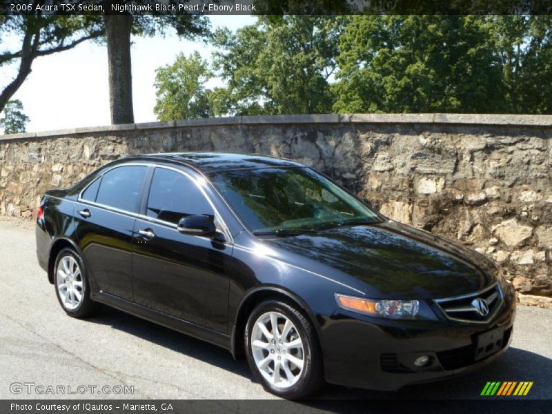 Nighthawk Black Pearl / Ebony Black 2006 Acura TSX Sedan