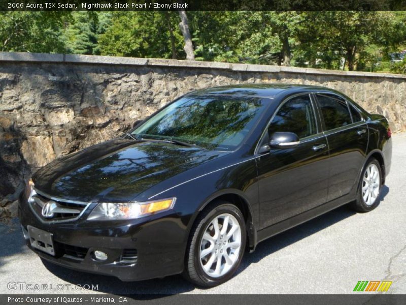 Nighthawk Black Pearl / Ebony Black 2006 Acura TSX Sedan