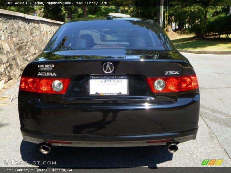 Nighthawk Black Pearl / Ebony Black 2006 Acura TSX Sedan