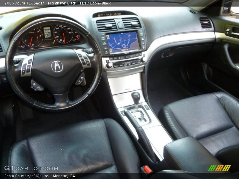 Nighthawk Black Pearl / Ebony Black 2006 Acura TSX Sedan