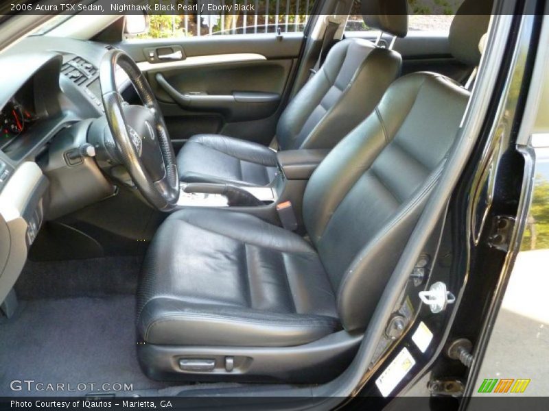 Nighthawk Black Pearl / Ebony Black 2006 Acura TSX Sedan