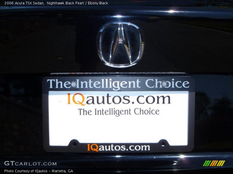 Nighthawk Black Pearl / Ebony Black 2006 Acura TSX Sedan