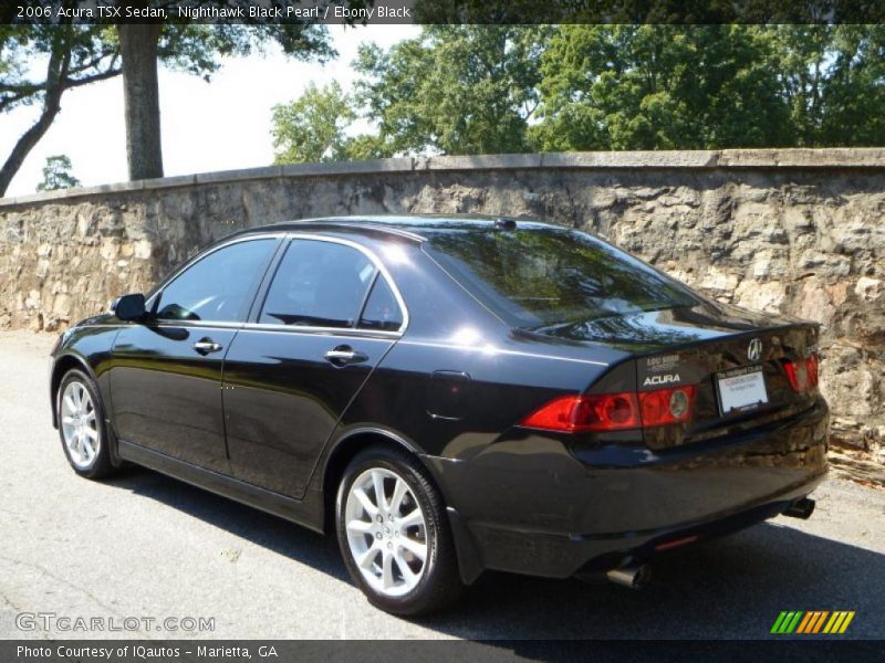 Nighthawk Black Pearl / Ebony Black 2006 Acura TSX Sedan