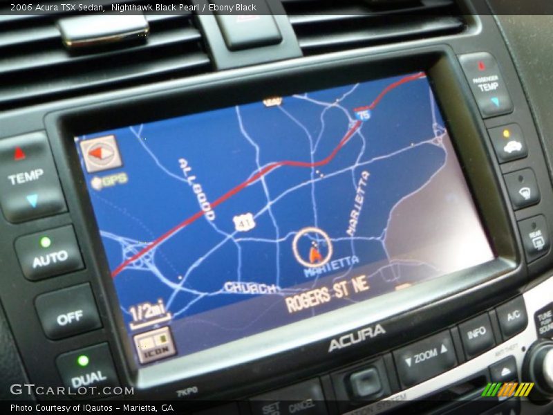 Nighthawk Black Pearl / Ebony Black 2006 Acura TSX Sedan