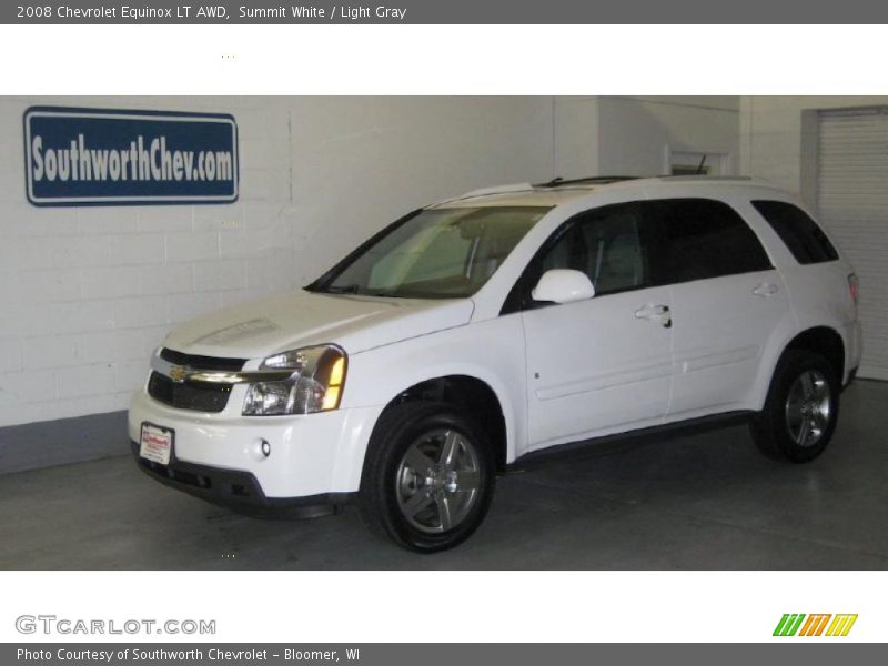Summit White / Light Gray 2008 Chevrolet Equinox LT AWD