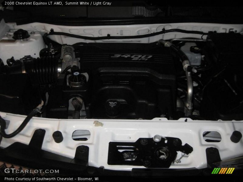 Summit White / Light Gray 2008 Chevrolet Equinox LT AWD