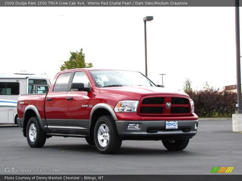 Inferno Red Crystal Pearl / Dark Slate/Medium Graystone 2009 Dodge Ram 1500 TRX4 Crew Cab 4x4