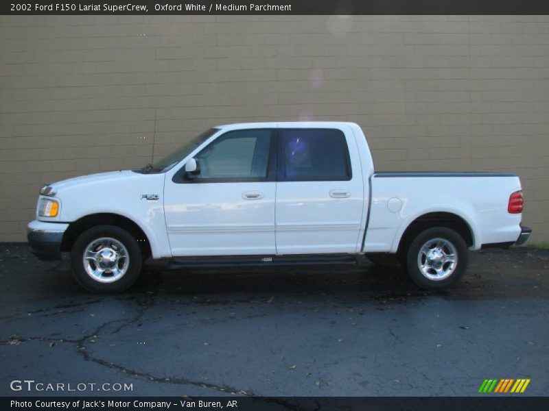 Oxford White / Medium Parchment 2002 Ford F150 Lariat SuperCrew