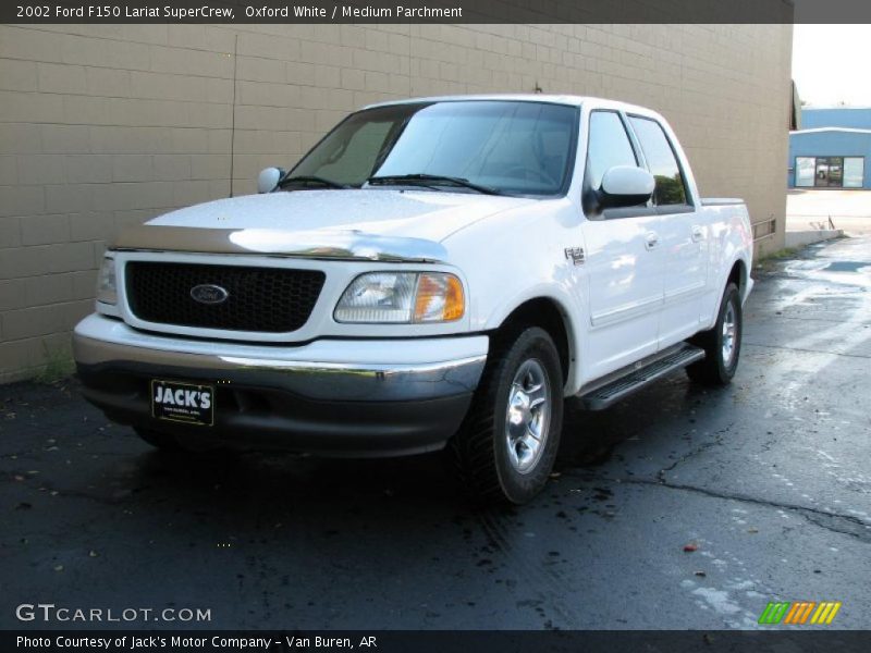 Oxford White / Medium Parchment 2002 Ford F150 Lariat SuperCrew