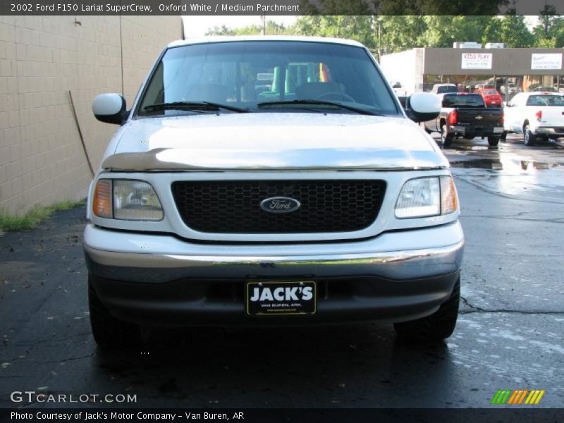 Oxford White / Medium Parchment 2002 Ford F150 Lariat SuperCrew