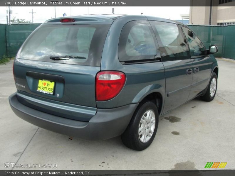 Magnesium Green Pearl / Medium Slate Gray 2005 Dodge Caravan SE