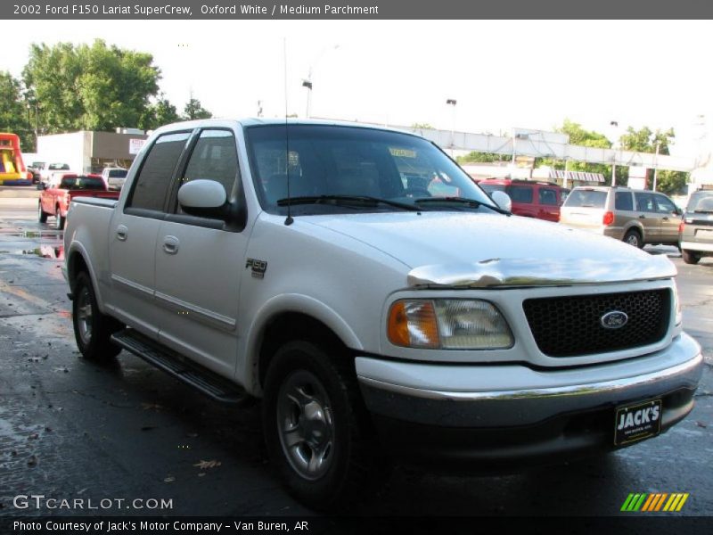 Oxford White / Medium Parchment 2002 Ford F150 Lariat SuperCrew