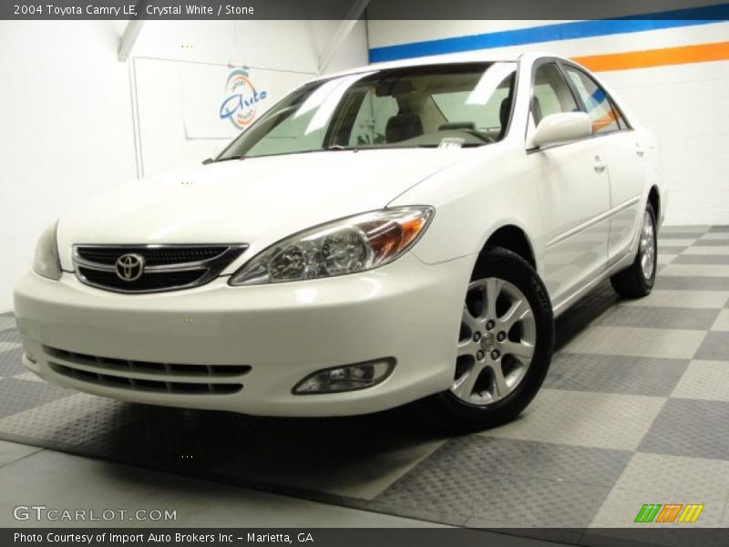 Crystal White / Stone 2004 Toyota Camry LE