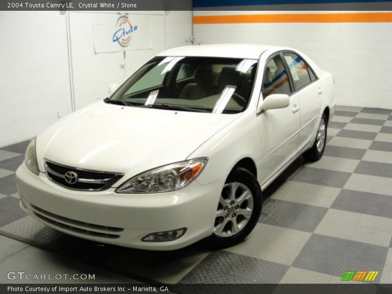 Crystal White / Stone 2004 Toyota Camry LE
