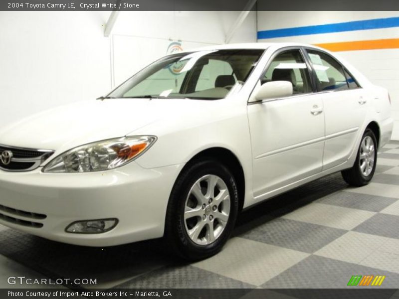 Crystal White / Stone 2004 Toyota Camry LE